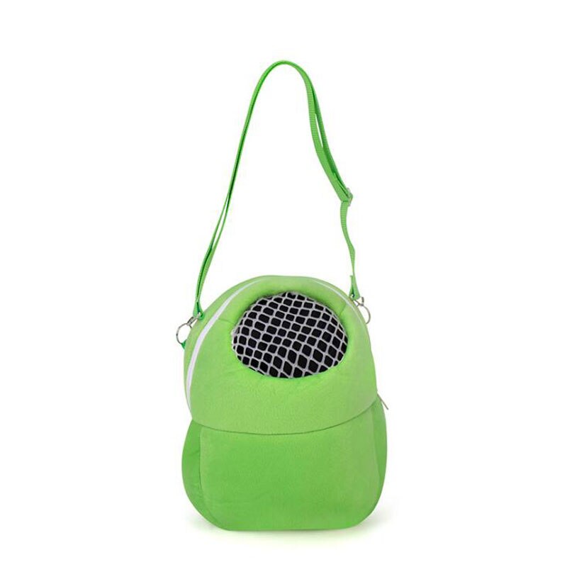 Hamster bærbar bæretaske små kæledyr dyr varm rygsæk sove rejse hængende taske til hvalp rotte hamster pindsvin: Grøn l