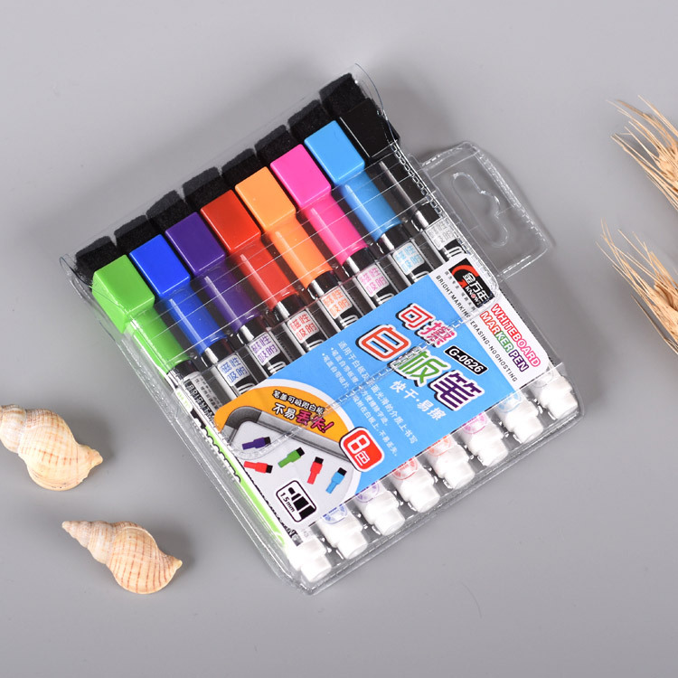 Genvana/Weten Magnetische Whiteboard Marker Uitwisbare Board Marker Met Magneet Sneldrogende Easy Wissen 1.5mm Kantoor &amp; schoolbenodigdheden: Default Title