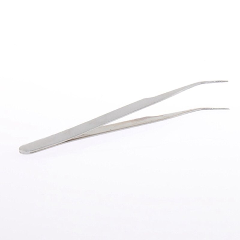 Anti-static Tweezer Maintenance Tool Curved Pointed Stainless Steel