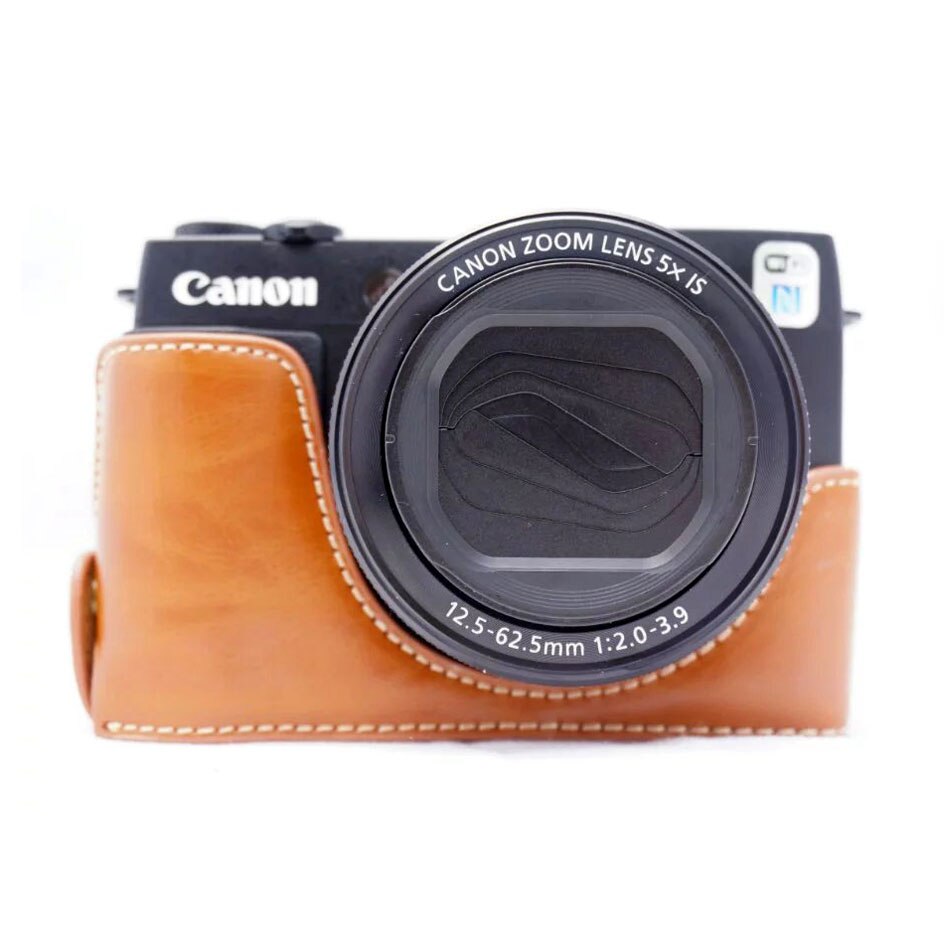 Bag Case PU Grip for Canon PowerShot G1X Mark II G1XII Digital Camera