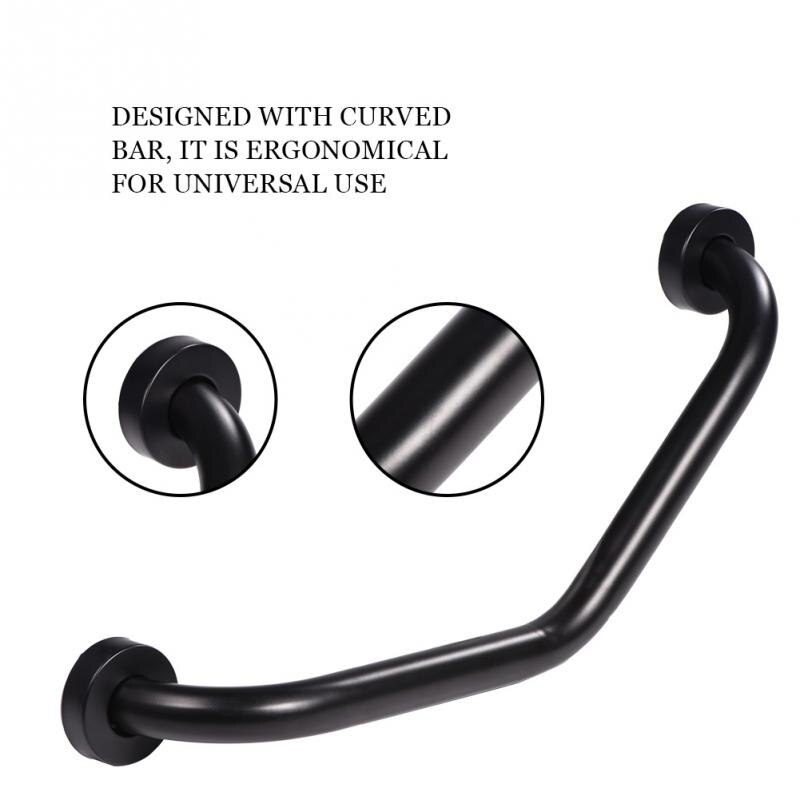Safety Grab Bar Stainless Steel Shower Safety Handle Bars Wall Mounted Handrail Bathroom Grab Bars For Elderly Helping Handle