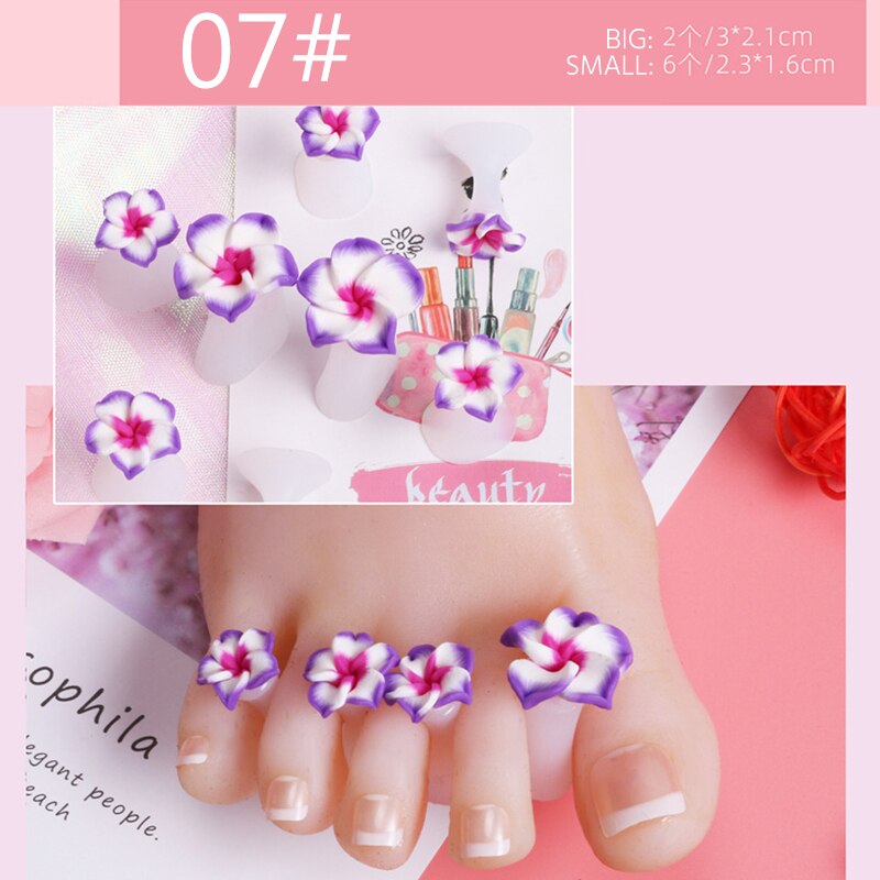 Separador de dedos de silicona suave para manicura y pedicura, herramienta artística para cuidado de los pies, 8 Uds.: Verde militar