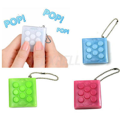 Mini Speelgoed Puchi Puchi Eindeloze Pop Pop Oneindige Bubble Wrap Stress Sleutelhanger