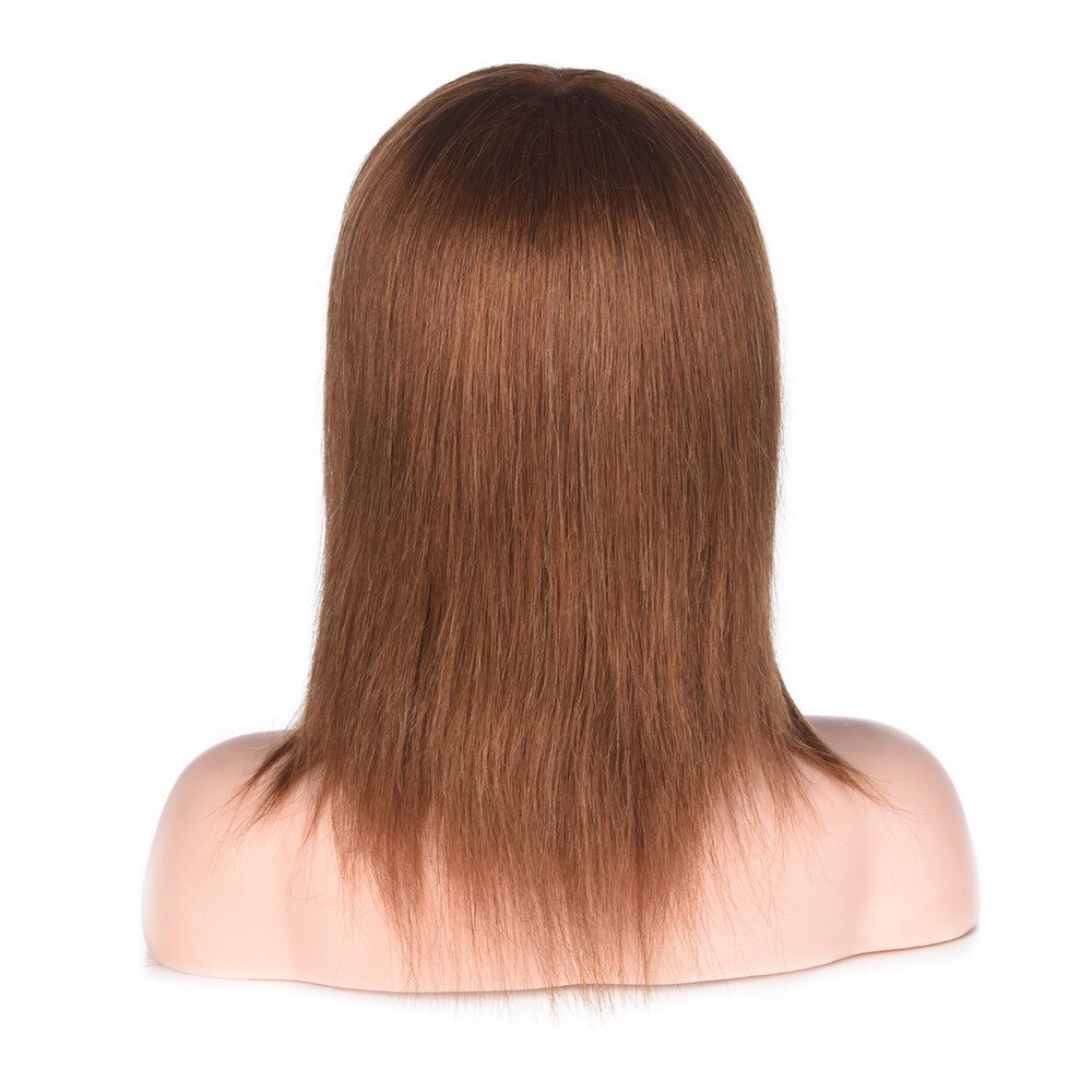 Cabeza de Maniquí de peluquería para entrenamiento de cabello humano, 100 marrón, 14, 16 y 18 Cabeza de Maniquí de peluquería para entrenamiento de cabello humano, 100 marrón, 14, 16 y 18