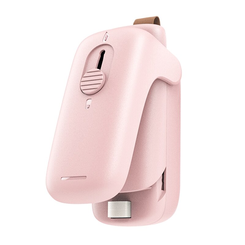 Mini Bag Sealer Hand-Held Film Sealer Mini Film Sealer Tassen: pink