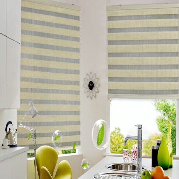 European sytle double roller blinds zebra blinds china factory with 100% blackout custom made blind window size