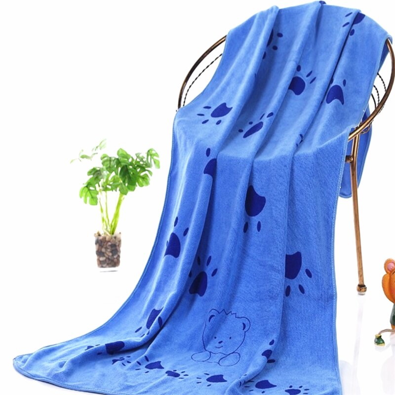 Toalla de perro de fibra de tamaño grande de 70x140cm, Toalla de baño para perros con absorción fuerte de agua para gatos y mascotas Golden Retriever Teddy General