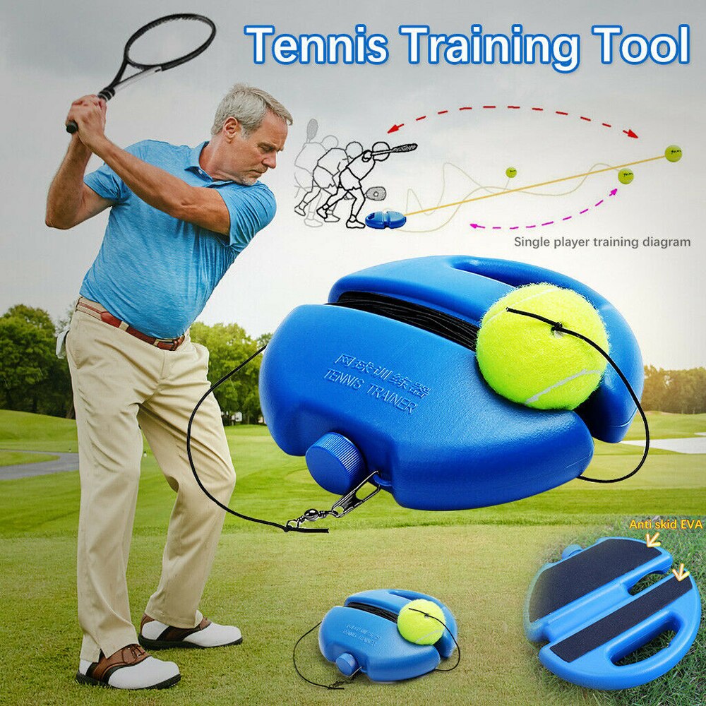 Tennis Training Tool Heavy Duty Exercise Tennis Sport Self-study Rebound With Tennis Trainer Baseboard Sparring Device