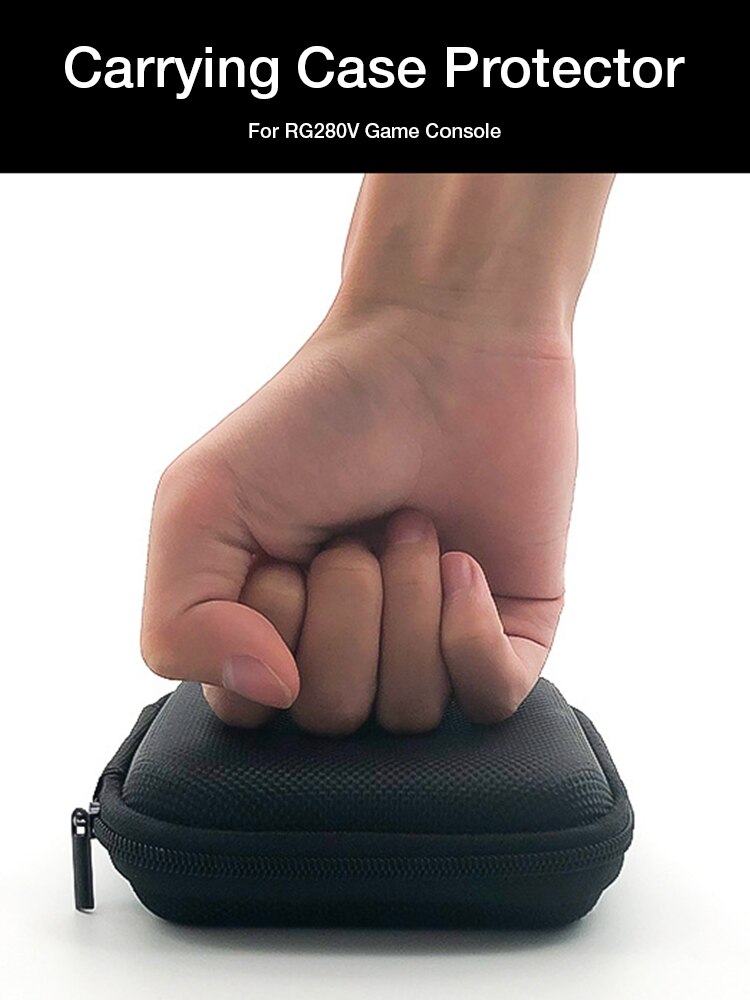 Mini custodia portatile da viaggio impermeabile rigida EVA custodia protettiva con cerniera a 360 gradi per accessori di gioco per Console di gioco RG280V