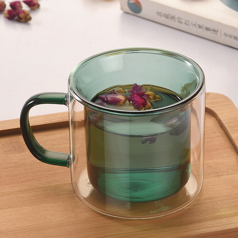 250/350ml kaffemuggar med handtag ölglas muggar kall drinkware isolering glas te kopp hushåll bar whisky drinkware
