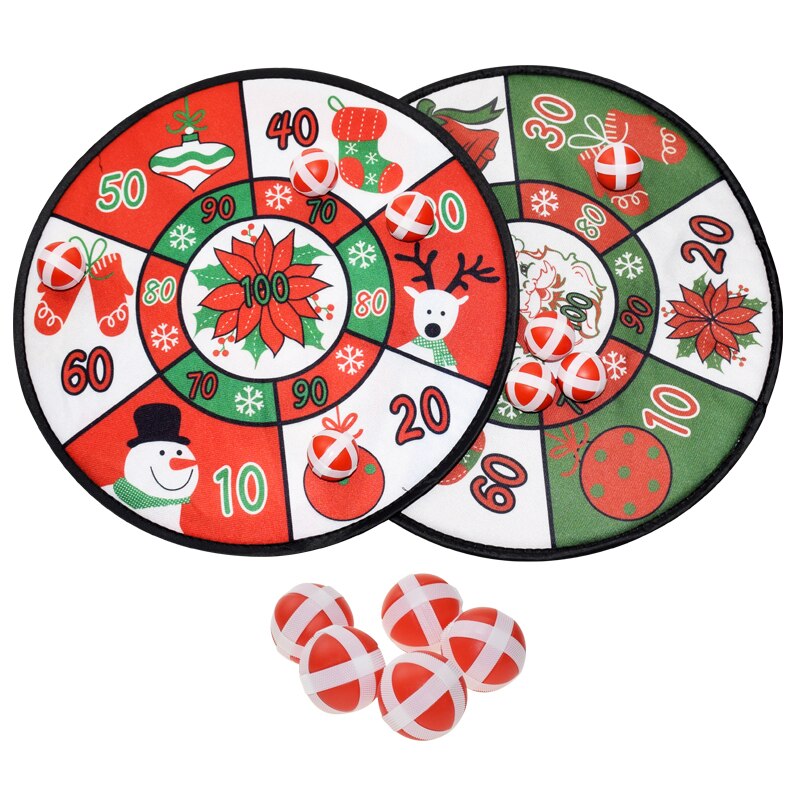 36*36CM Pfeil Gremium Mit Tuch Sicherheit Klebrigen Weihnachts Ziel Weihnachten Kugeln Darts Werfen Spielzeug Für freundlicher Sport spielzeug