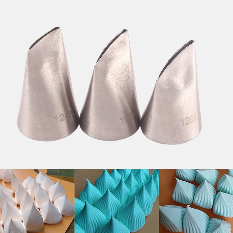 3 pcs Rose Gebak Mondstuk Rvs Set DIY Icing Piping Tips Cupcake Cake Decorating Gereedschap Dessert decoratie Decorateurs