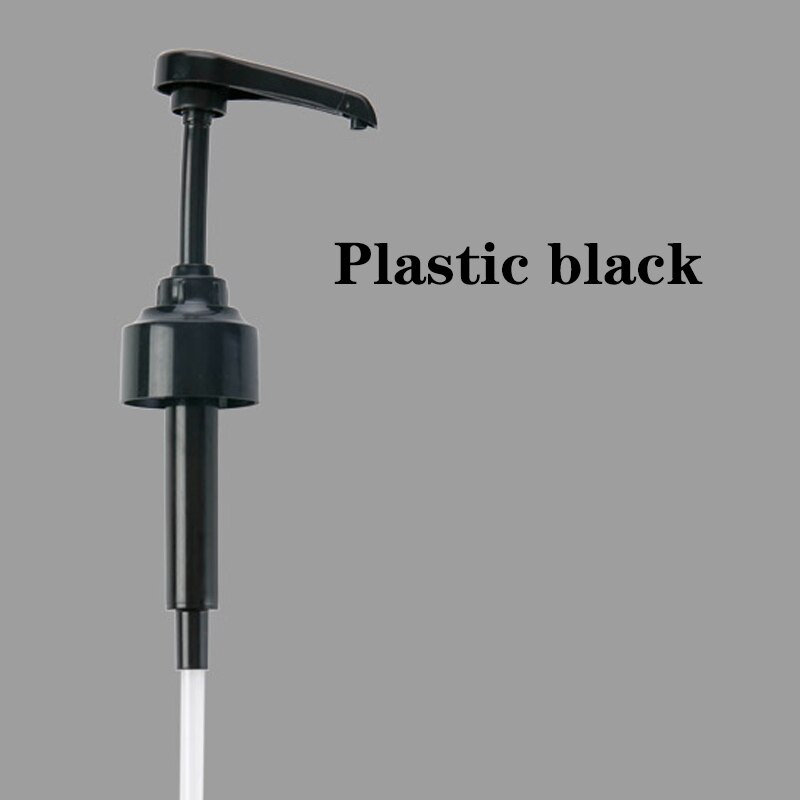 Syrup bottle press nozzle operation head household manual plastic pressure nozzle essential push-in artifact kitchen supplies: Plastic black