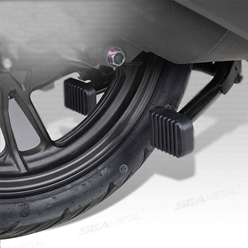 SEAMETAL-almohadilla de reposapiés para motocicleta, almohadilla de goma suave para placa Base de patinete, almohadillas antideslizantes, soporte de Base para motocicleta, pie de extensión
