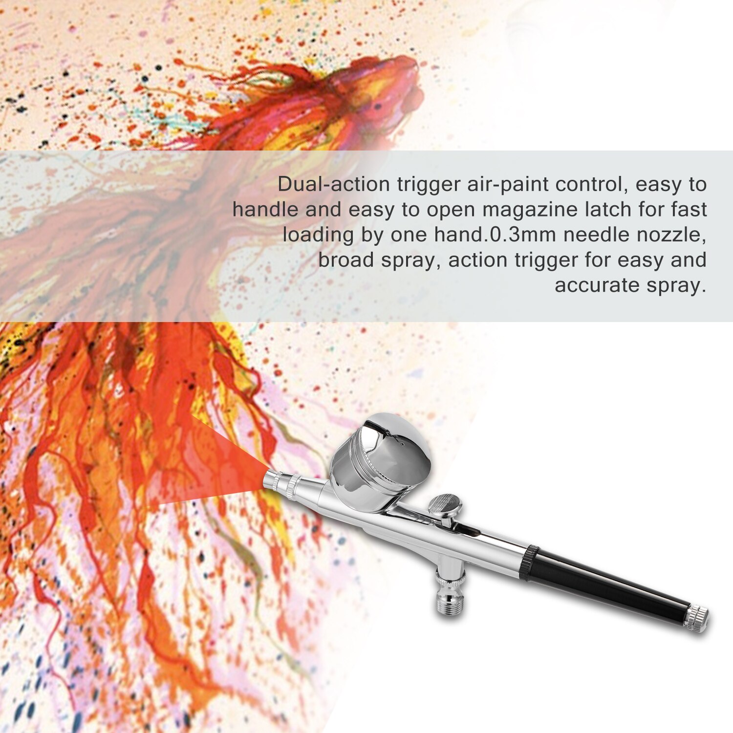 Bærbar malingspraypistol airbrush-sæt spraypumpe pen luftkompressorsæt til makeup kunst malerhåndværk