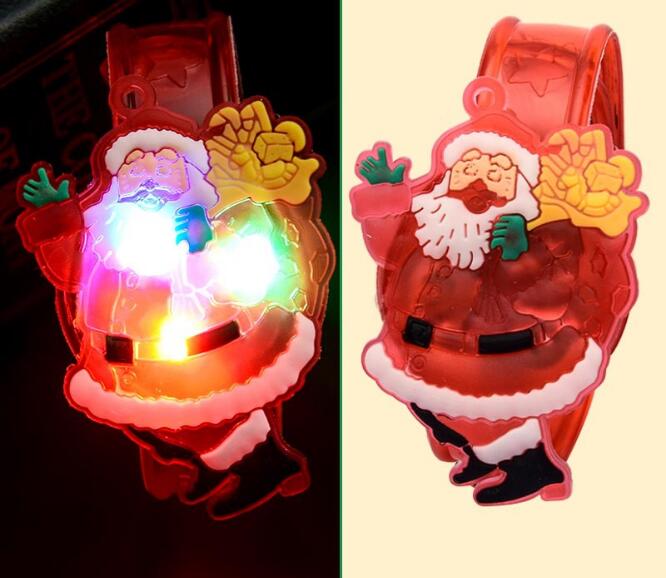 12 teile/los Karikatur leuchtenden spielzeug Armbinde weihnachten aufbringen bunte rgb licht hoch spielzeug für partei konzert, spielzeug handgelenk Band