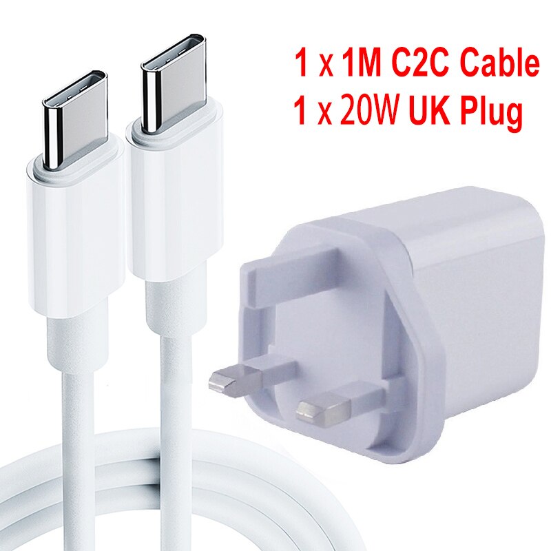 20W UK/EU/US Plug Charger Fast Charger USB Charger Quick Charge 3.0 For IPhone 12 Adapter for Huawei Tablet Portable Wall: UK C2C