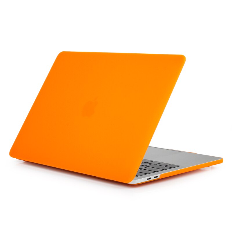 Coque de protection pour Macbook Pro 13 avec barre tactile, coque A1706, A1989, A2159, A2289, A2251, A1708: Orange