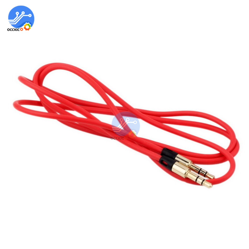 Aux-kabel jack 3.5mm audiokabel luidsprekerdraad mannelijk naar mannelijk audio aux-kabel voor hoofdtelefoons auto aux-kabel