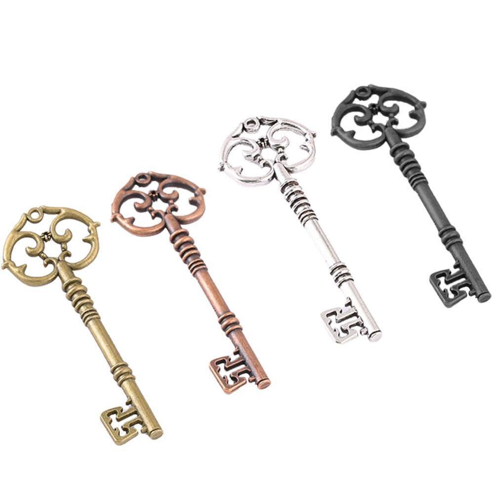 1Pc Antiek Brons/Goud/Zilver Kleur Key Charm Hangers Bedels Vintage Maken Handgemaakte Sleutel Sieraden Decoratie Voor diy H5D4