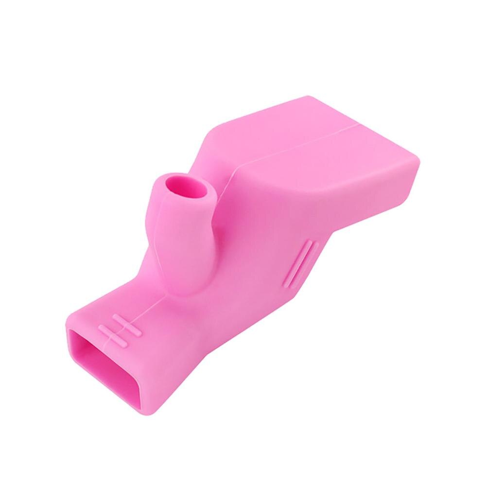 Silikon handfat blandare förlängare för baby barn barn handtvätt swwq: Rosa