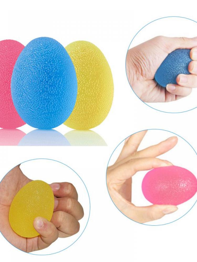 Silicone Ball Grip Practice Finger Hand Strength Rehabilitation Training Handball Vent Trainer