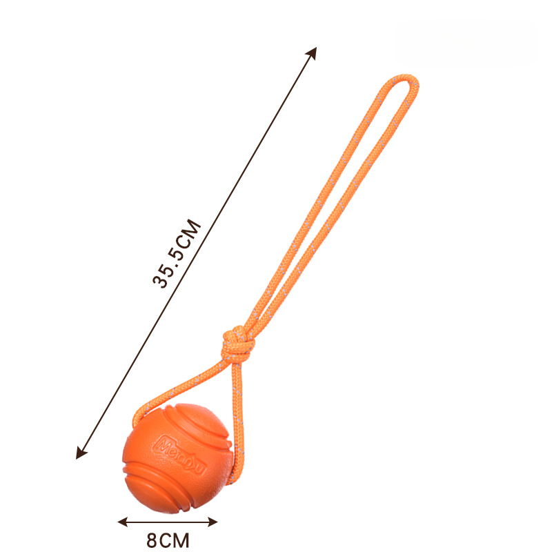 Dog Toy Ball Elastic Bite Resistant Solid Large Medium Small Dogs Boredom Buster Tpr Ball Pet Training Pet Toy Bite: Chocolate