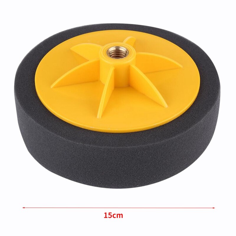 Kit De 15 Coussinets De Polissage 6 Pouces (150mm) Avec Adaptateur M14 - Pour Voiture, Cire Et Lustrage