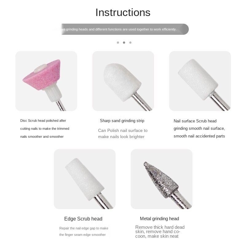 Electric Portable Mini Nail Drill Machine Kit Electric Manicure Drill Art Pen Pedicure Nail File Nail Art Tools Kit