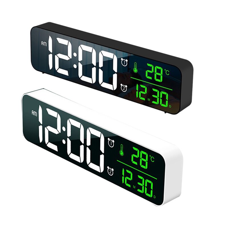 Living Room Digital Display LED Digital Perpetual Calendar Clock Luminous Silent Electronic Alarm Clock
