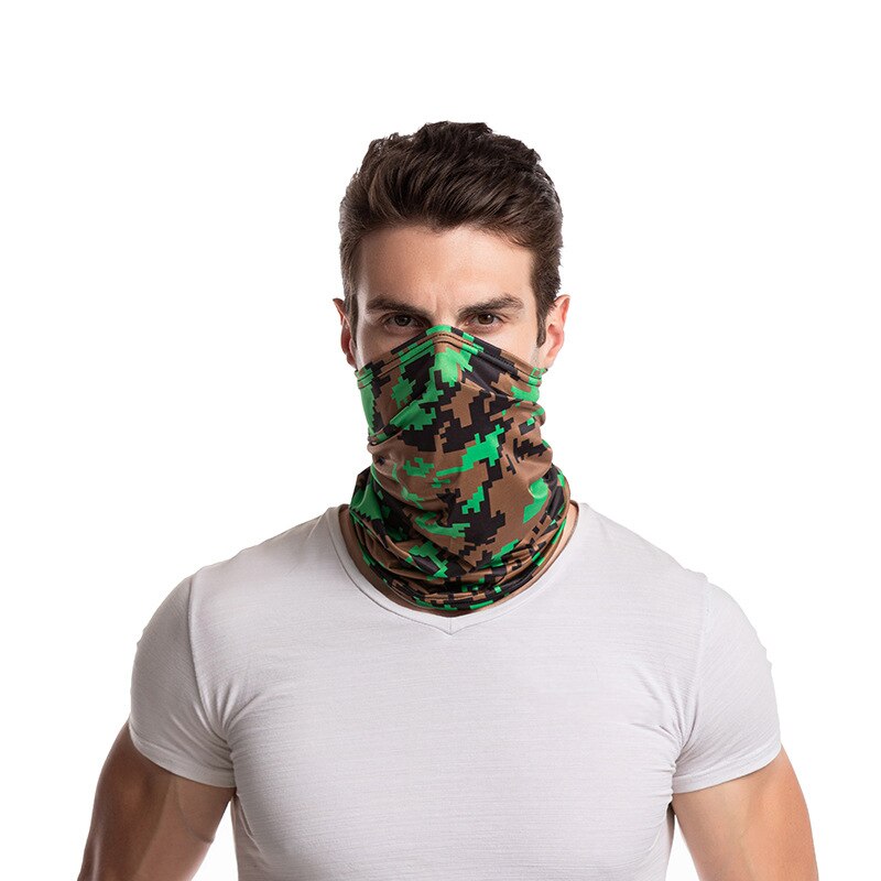 Camouflage Polyester Scarves Face Dust Mask Outdoor Sport Cycling Bandanas Camping Hiking Washouts Headwear Magic Scarf: 4