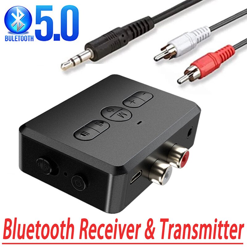 JINSERTA Bluetooth 5.0 Transmitter Receiver 3.5mm AUX to USB Wireless MINI Lossless Music Player Audio Receive For TV PC Car Kit