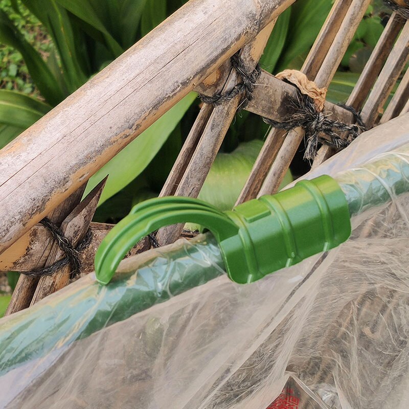 5pcs Greenhouse Frame Pipe Tube Film Clip Clamp Garden Pillar Support Garden Shade Net Accessories Plastic Film Fixed Fittings