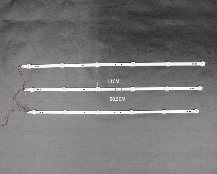 HS-32D3006v6c1b58410m-HX 32 inch LCD LED universele licht strip voor Assemblage machine TV Universele 6 LEDS Aluminium plaat 58.5 cm