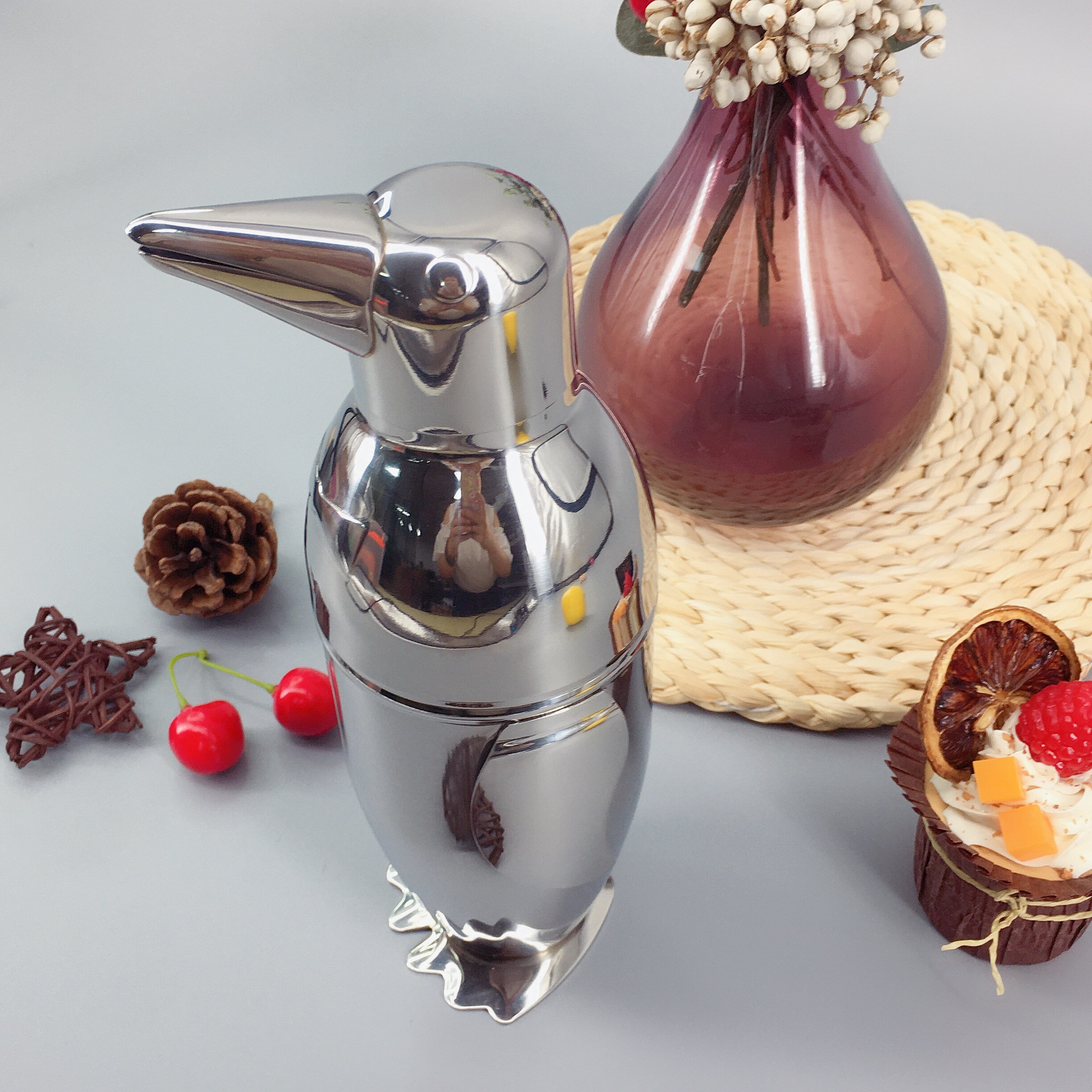 Product Ideas Cocktailshaker Penguin 500ml Stainless Steel Cocktail Shaker Wine Bar Set Tools Bartender Kit