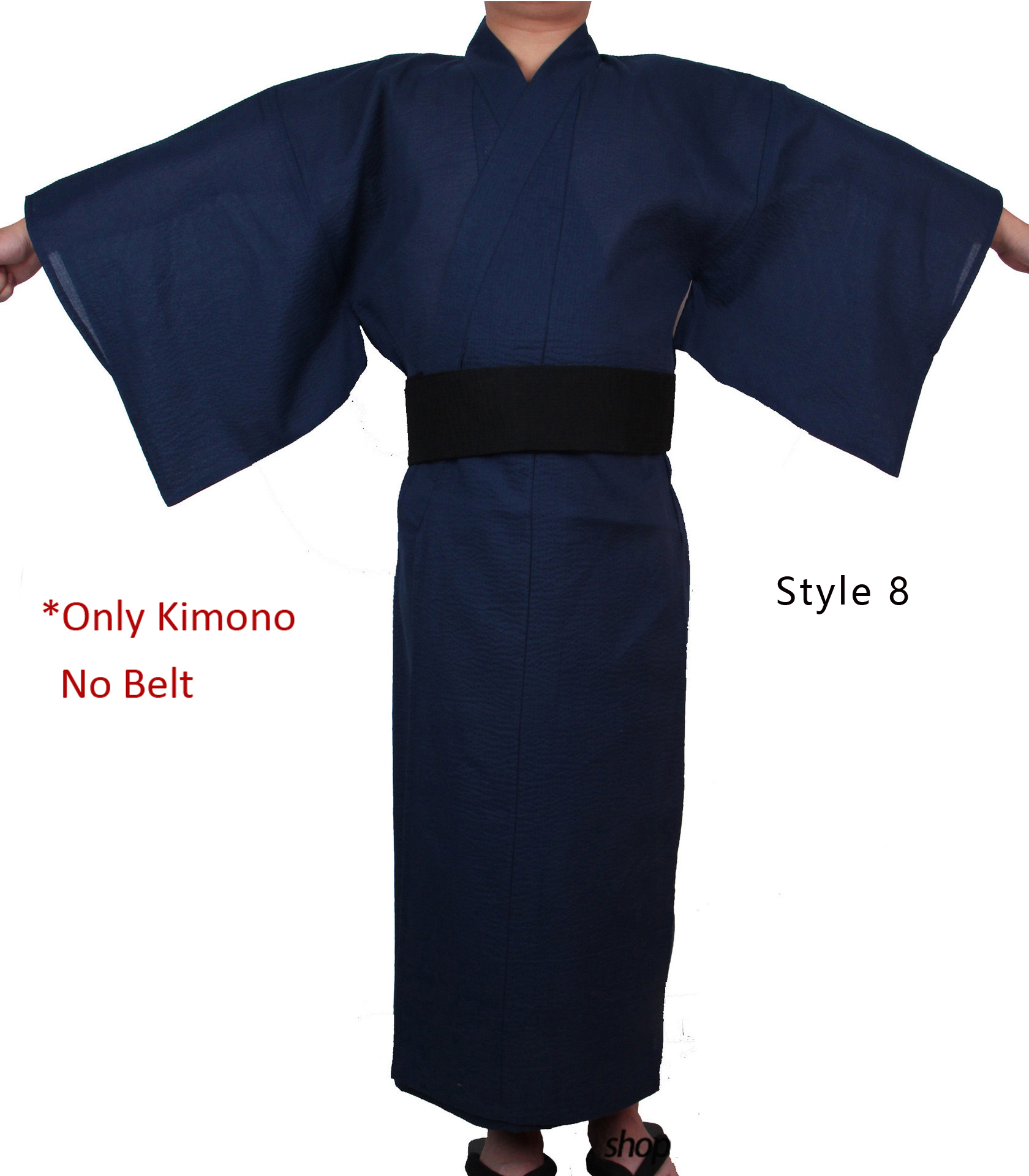 Japanischer traditioneller Samurai-Kimono für Männer, Yukata-Bademantel, Hekoobi, lockerer Stil, Saunakleidung, Homewear-Gürtel, langes Kleid aus Baumwolle: Gold