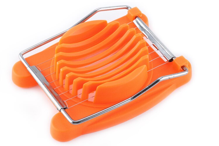 3 Kleuren Roestvrij Staal Gesneden Ei Slicer Sectioner Cutter Mold Multifunctionele Eieren Splitter Cutter Kitchen Tools: Oranje