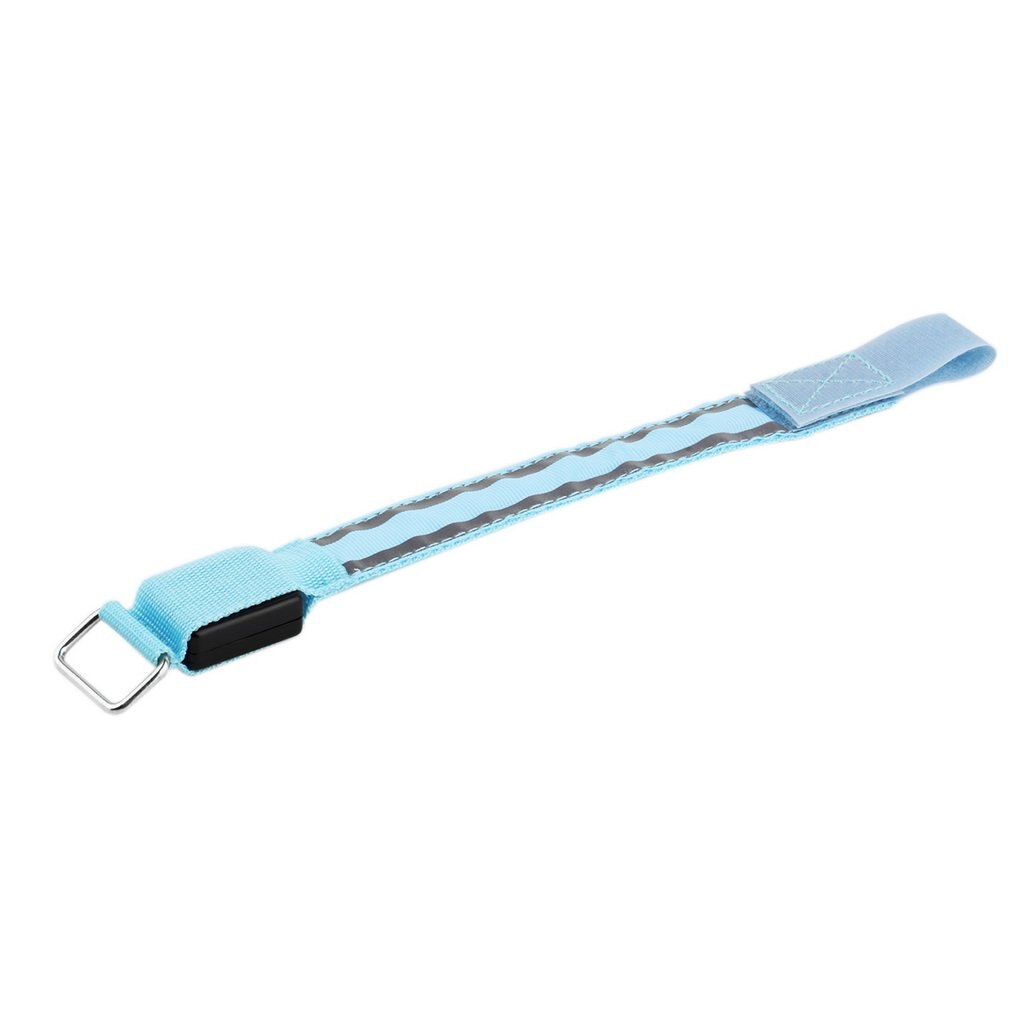 Brassard de sécurité réfléchissant à LED pour vélo, ceinture à encliqueter, directe, nouveauté,: Bleu