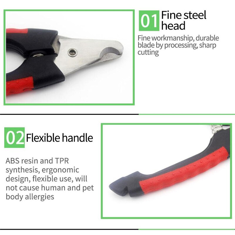 Pet Dog Cat Nail Safety Cutter Tool Claws Scissor Cut Product Stainless Steel Nail Safety Cutter Tool Toe File Trimmer Clipper