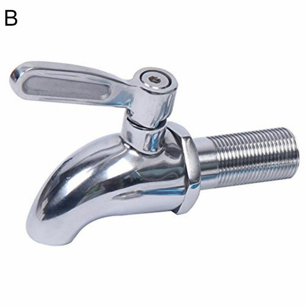 Drink Dispenser Tap Beverage Wine Barrel Faucet Spigot Water Stainless Steel Coffee Juice Taps Silver Faucet: 12mm