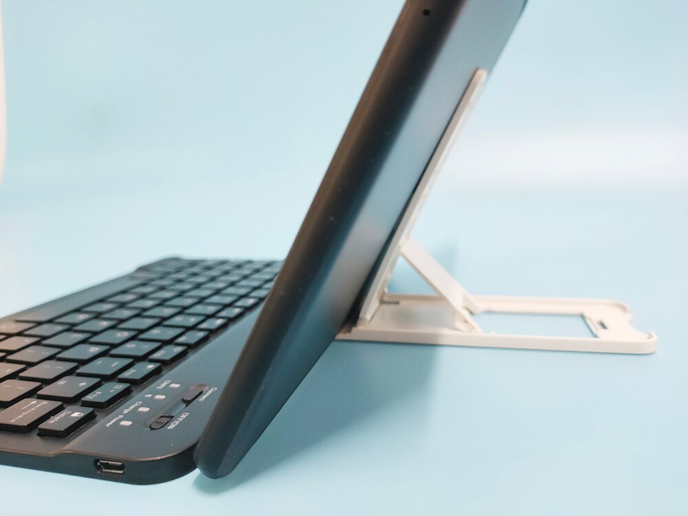 Bluetooth-toetsenbordhouder voor tablet 9-12 inch draadloos toetsenbord met achtergrondverlichting