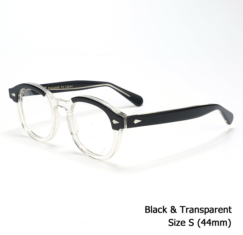 Johnny Depp Lemtosh Brillengestell Herren Damen Luxusmarke Jahrgang Computerbrille Acetat Brillengestell Transparente Linsenbox