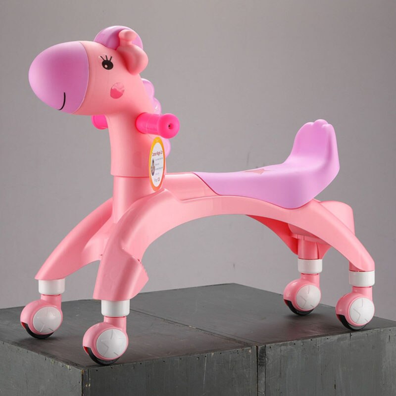 Jaycreer Ride-On Baby Peuter Wandelaars Baby Loopfiets Baby Leren Lopen Voor 1-8 Jaar baby: Pink