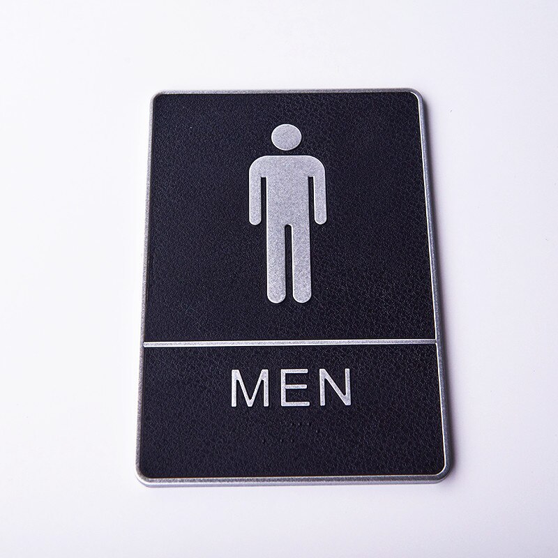 Cartello Toilette cartello decorativo creativo targa Wc segno a parete pasta uso bagno indicatore cartello porta