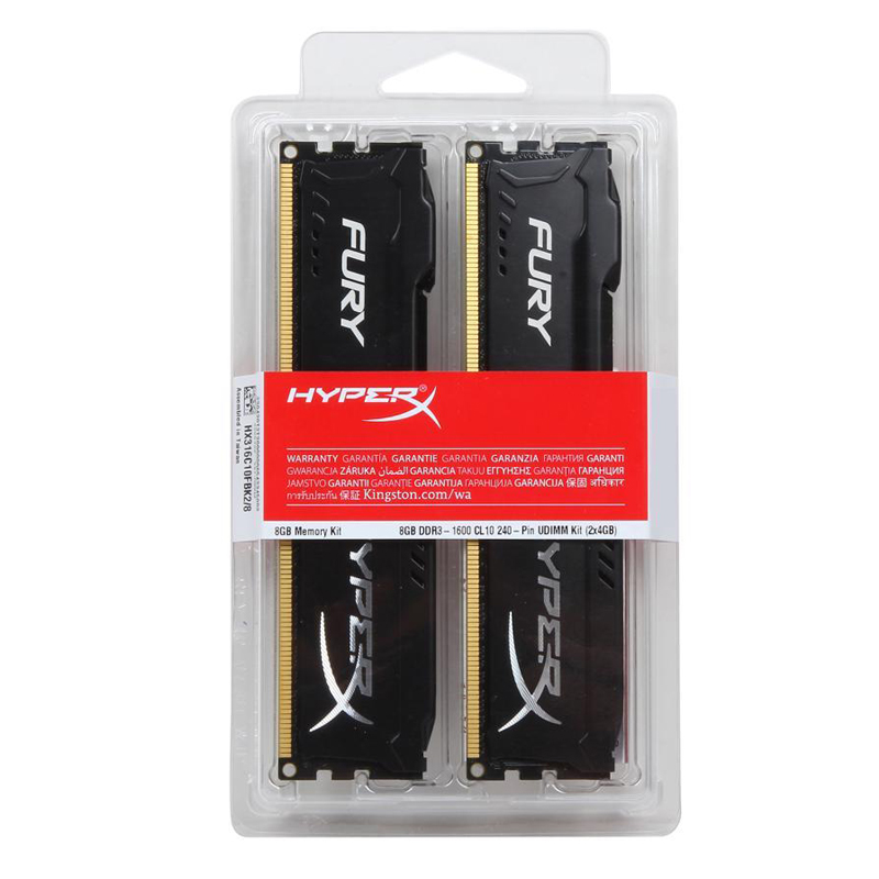 HyperX Fury Memoria RAM DDR3 16GB (2x8GB) zestaw 1866MHz 1600MHz 1333MHz pamięć RAM 14900 pamięć 1.5V DIMM 240Pin PC3-12800 DDR3