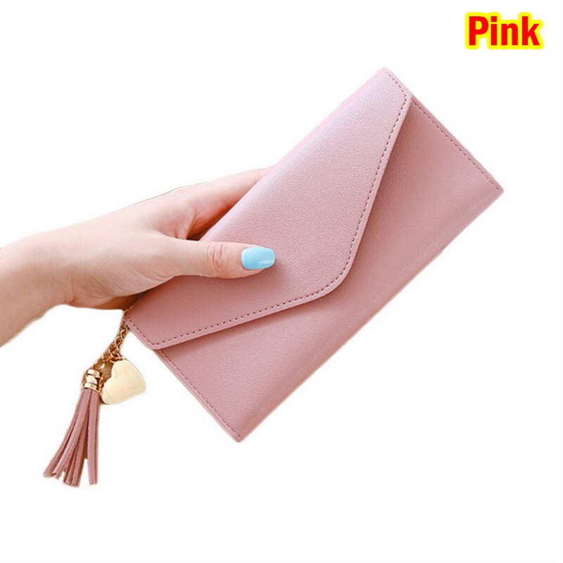 Women Long Clutch Wallets Female PU Leather Bowknot Coin Bag Phone Purses Lady Cards Holder Wallet: 17