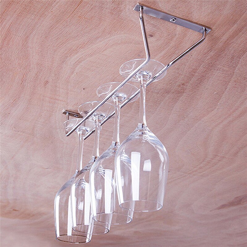 27/35/55cm vinglasbøjleholder stilkvarer hjemmebar pub champagne stilkeholder rustfrit stål vinglas kopholderskruer sæt