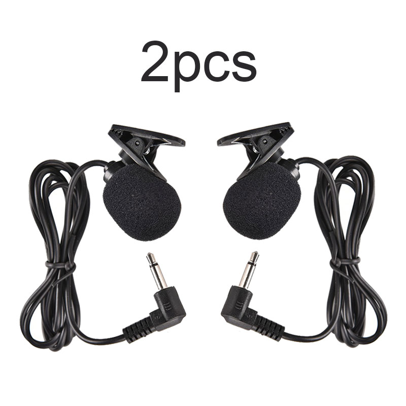 2 Stks/partij Omnidirectionele Metalen Microfoon 3.5Mm Jack Lavalier Dasspeld Microfoon Mini Audio Mic Voor Spraak Leture