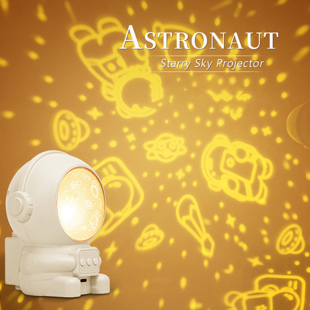 Starry Sky Night Light Star Projector Night Lamp Astronaut Lamp Home Room Decoration Atmosphere Decor Bedroom Decorative