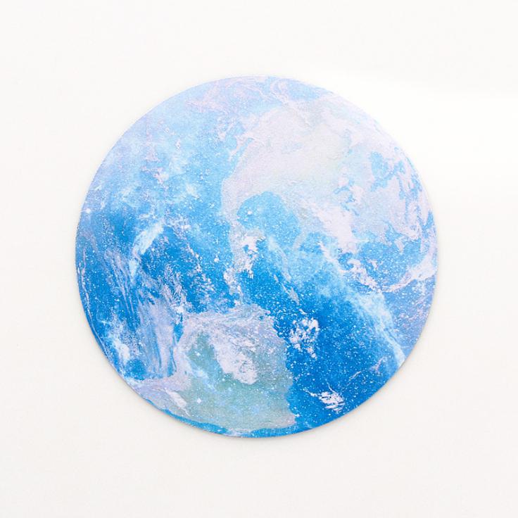Moon Earth Desk Mat Office Desk Organizer School Supplies Moon Mouse Desk Tools Office Desk Accessories Set: Blue Earth